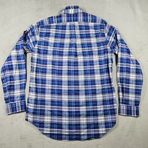 Ralph Lauren Classic Fit Performance Shirt Mens Medium Stretch Button Up Plaid - Picture 7 of 9
